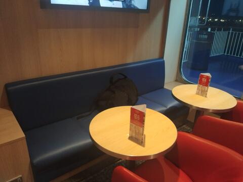 Bench under TV