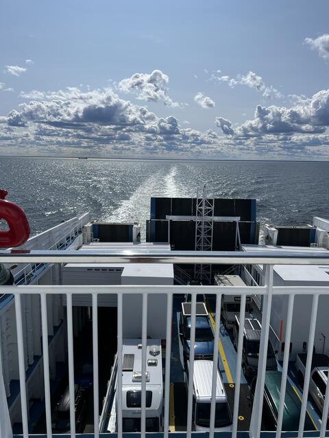 Ferry Oskarshamn Visby to Gotland View from rooftop