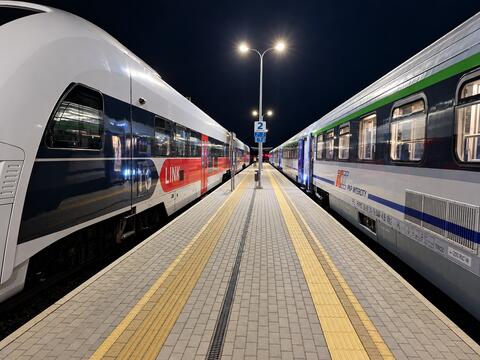 train transfer at Mockava station